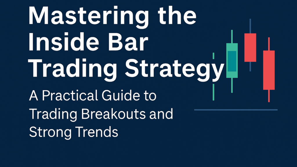 Inside bar trading strategy showing price consolidation and breakout on candlestick chart